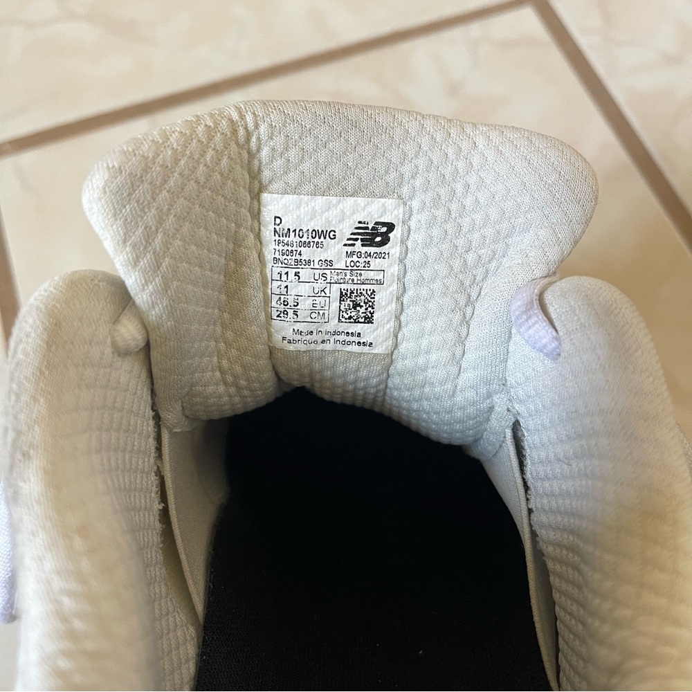 New Balance Tiago 1010 in White, Black, and Stone - Picture 7 of 7
